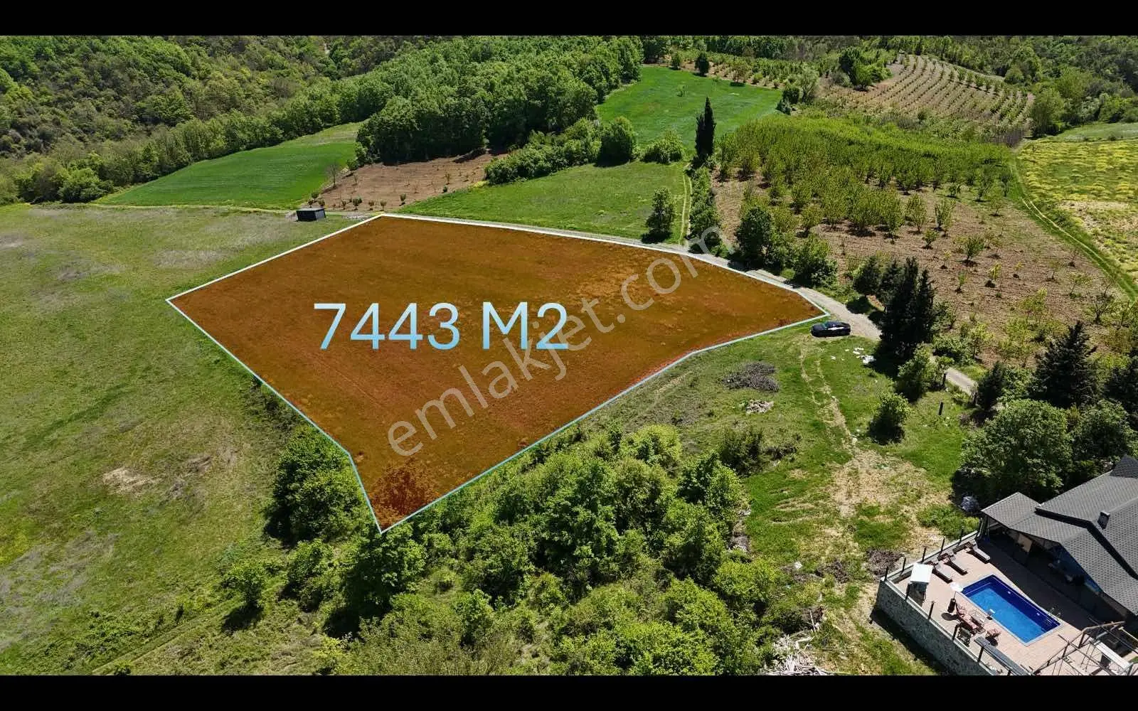 Rw Nova'dan Yola Cephe Tatlı Eğimli 7443 M2 Satılık Arazi — fotoğraf 15