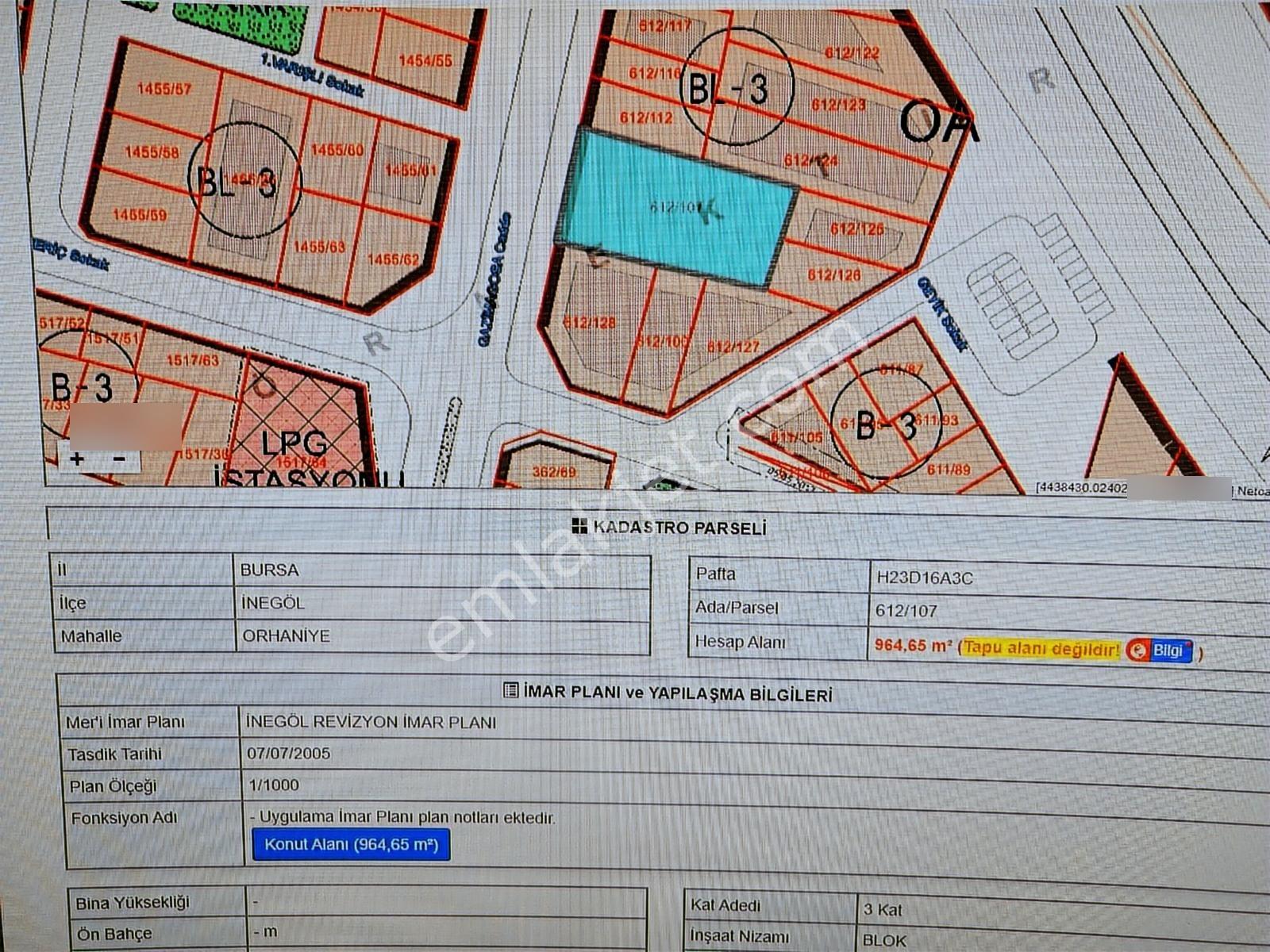 Rw Nova 'dan Orhaniye Mh.gazimagosa Cad. Satılık Arsa 962 M² — fotoğraf 13