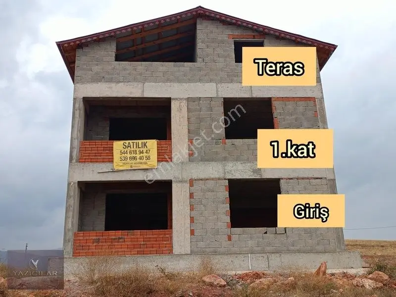 Taşköprü Mah Satılık Arsa Üzerinde 2 Katlı Kaba İnşaat Ve Teras