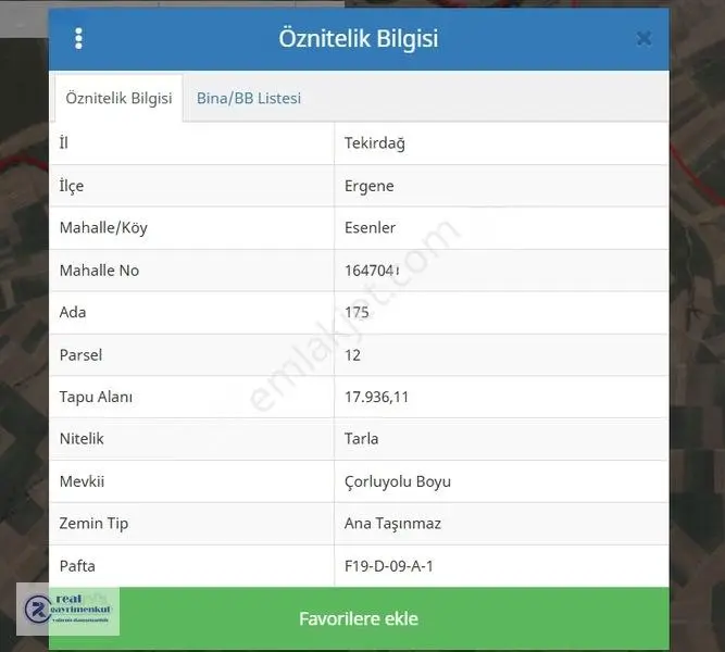 Tekirdağ Ergene Esenler Köyünde Satılık 17.936m2 Tarla — fotoğraf 5