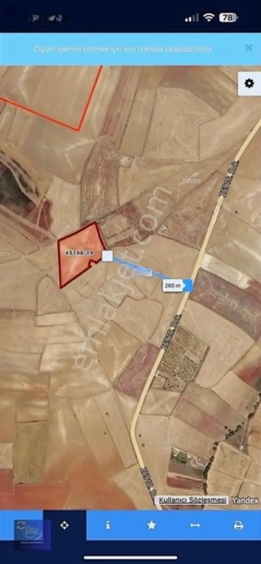 Dağderede Satılık Müstakil Kadastro Yolu Olan 17154 M2 Tarla — fotoğraf 8