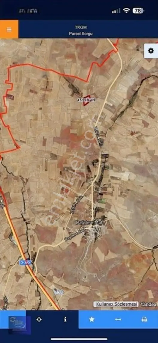 Dağderede Satılık Müstakil Kadastro Yolu Olan 17154 M2 Tarla — fotoğraf 11
