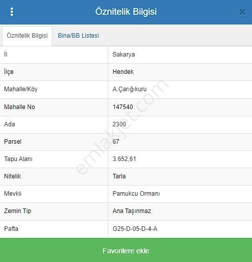 Hendek Altındere Turistik Gezi Tesisi Yakınında 3.652 M Tarla — fotoğraf 6