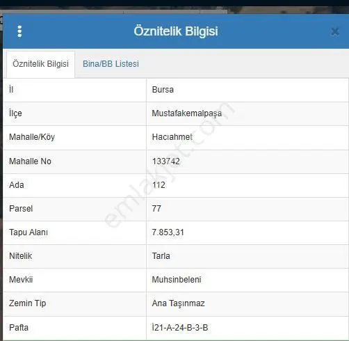 Mustafakemalpaşa Hacıahmet Köyü’nde Satılık Tarla — fotoğraf 2