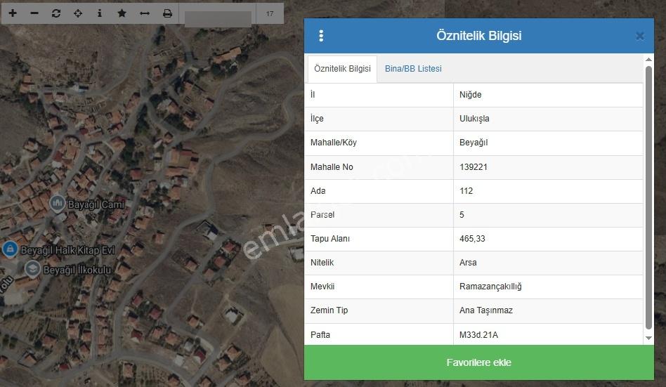 Remax Toros'tan Ulukışla Bayağıl Köyü'nde Konut İmarlı Arsa — fotoğraf 2