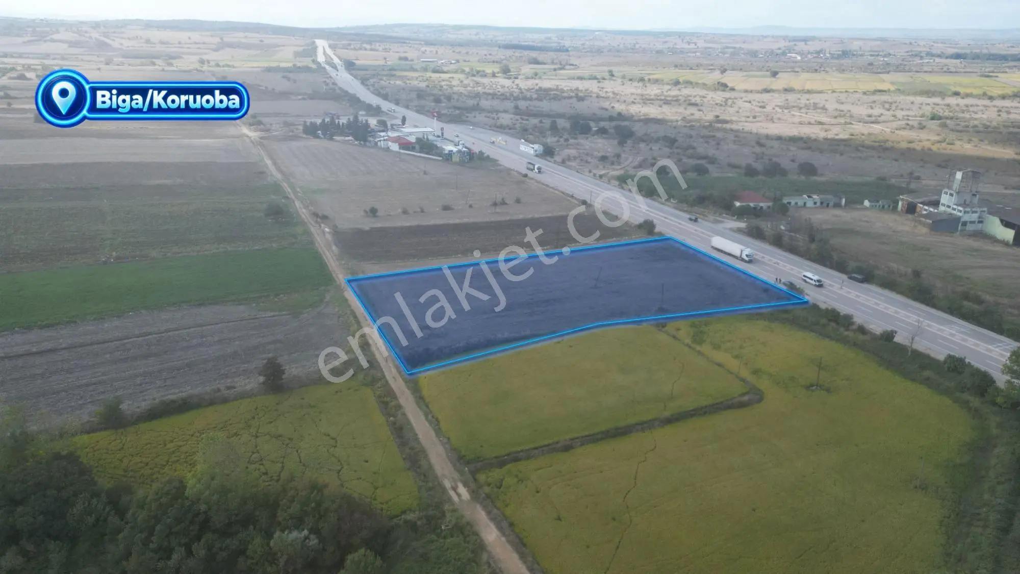 Biga Koruoba’da Ana Asfalta Cephe 6.143 M² Satılık Arazi — fotoğraf 10