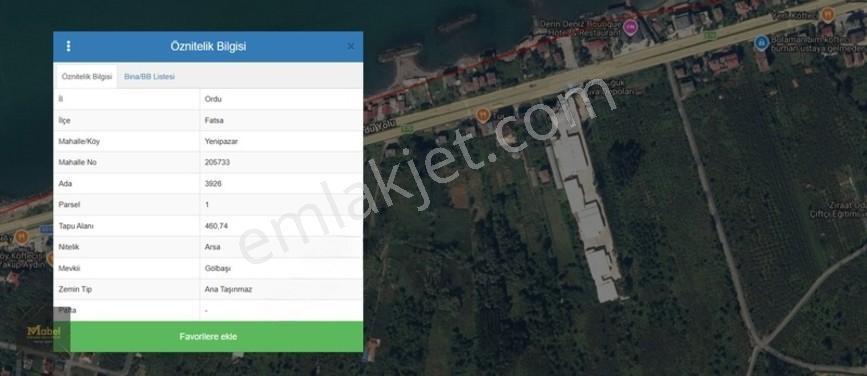 Ordu Fatsa Yenipazarda 3 Kat Konut İmarlı Villalık 460 M2 Arsa — fotoğraf 4