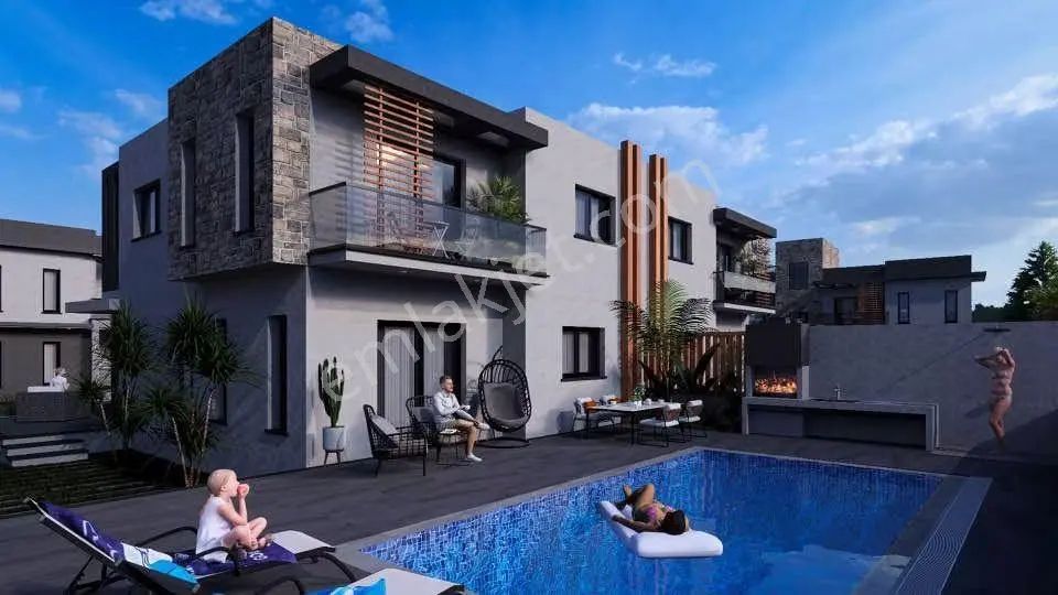 Hayalet Şehir Maraş'a Yakın Havuzlu 3+1 İkiz Villa, Derinya Gazimağusa Kıbrıs — fotoğraf 2