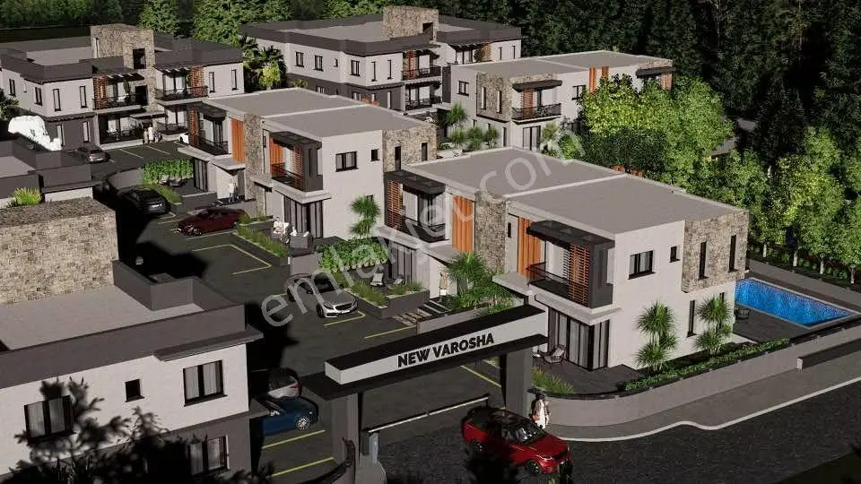 Hayalet Şehir Maraş'a Yakın Havuzlu 3+1 İkiz Villa, Derinya Gazimağusa Kıbrıs — fotoğraf 6