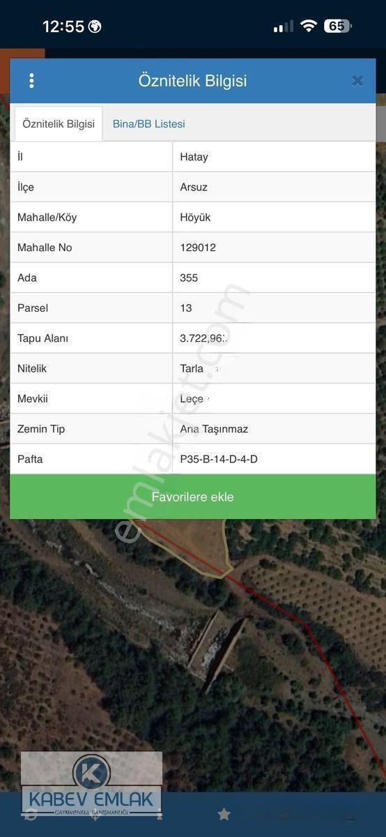 Kabev Emlaktan Satılık 3722 Mt Arsa — fotoğraf 9