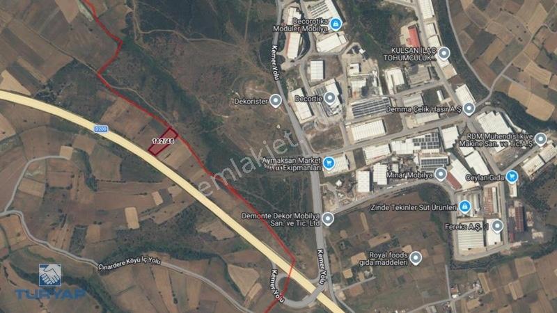 Çanakkale Biga Çınardere 3.700M2 Asfalt Üzeri Satılık Tarla