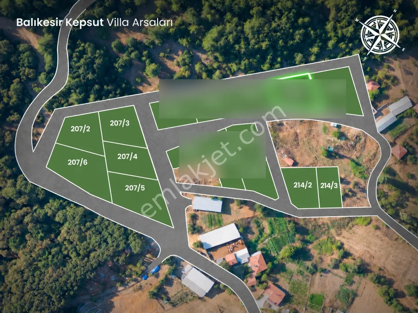 Balıkesir Kepsut Gökköy'de Müstail Villa İmarlı 0.50 Emsal Arsa — fotoğraf 4