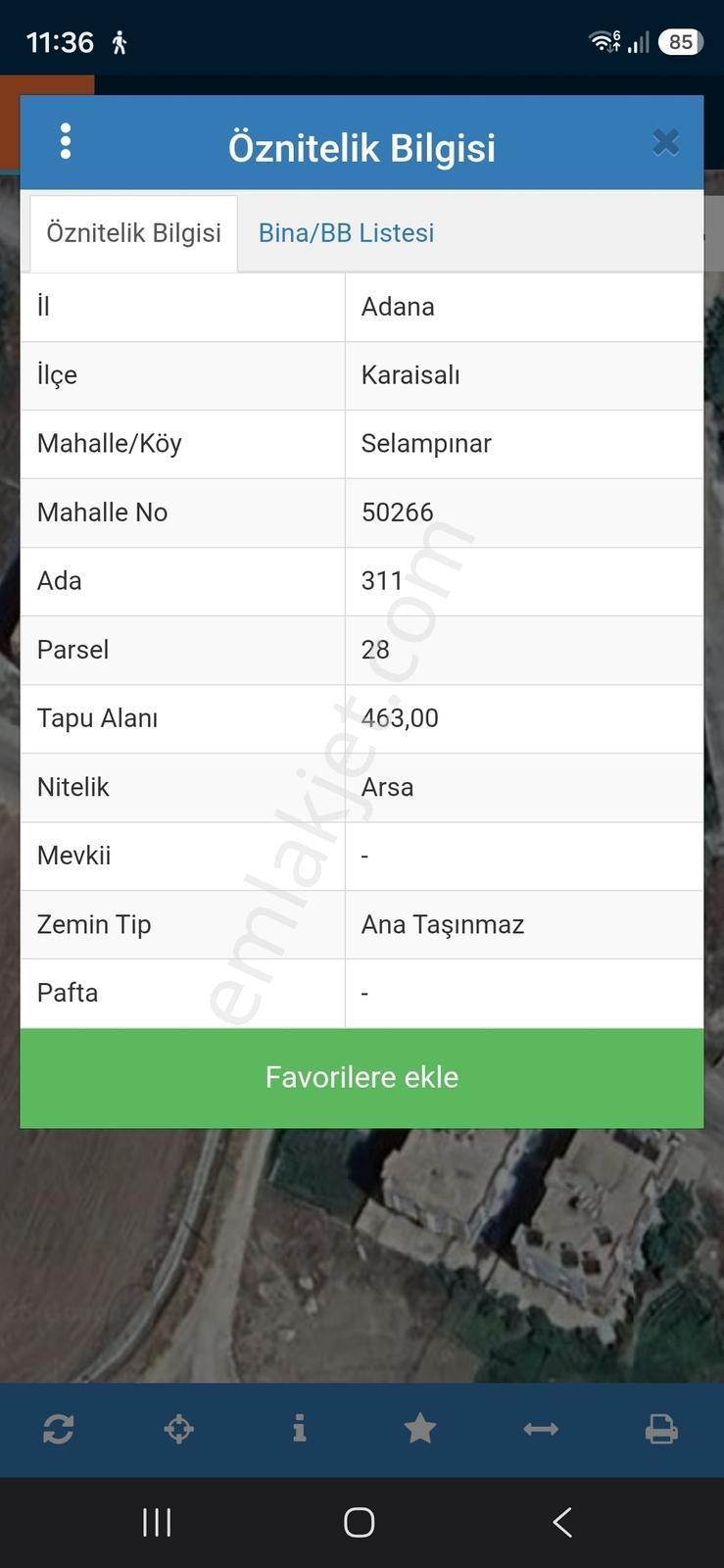 Karaisalı Selampınar Da 463 M2 Tek Tapu Satılık Arsa — fotoğraf 3