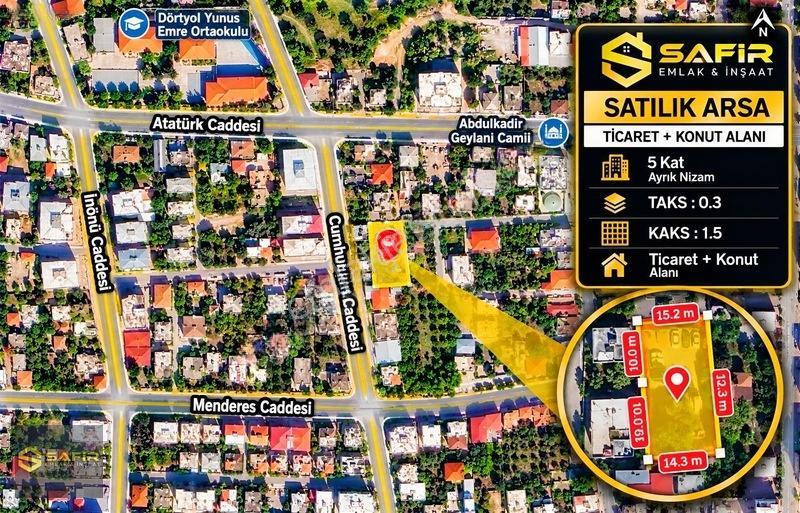 Safir'den Sanayi Mahallesi'nde 5 Kat İmarlı Ticari+konut Arsası! — fotoğraf 2