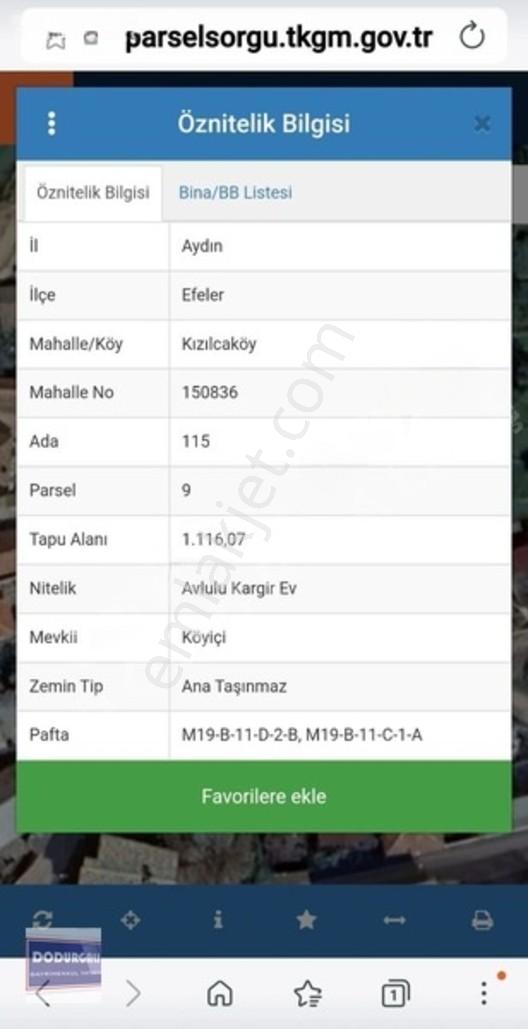 Kızılcaköy Merkezde Arsa Satılık