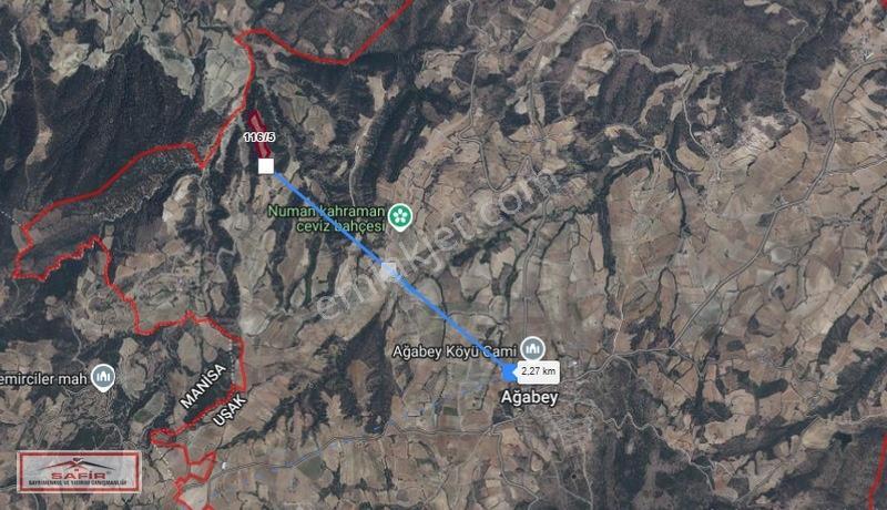 Safir*den Satılık Uşak Eşme'de Tek Tapu 21.568mt2 Tarla — fotoğraf 2