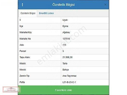 Safir*den Satılık Uşak Eşme'de Tek Tapu 21.568mt2 Tarla — fotoğraf 3
