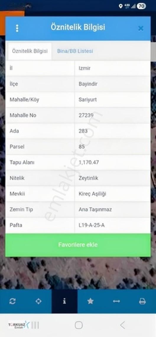 İzmir Bayındır Sarıyurtta Satılık Konteynırlı & Zeytinlik — fotoğraf 2