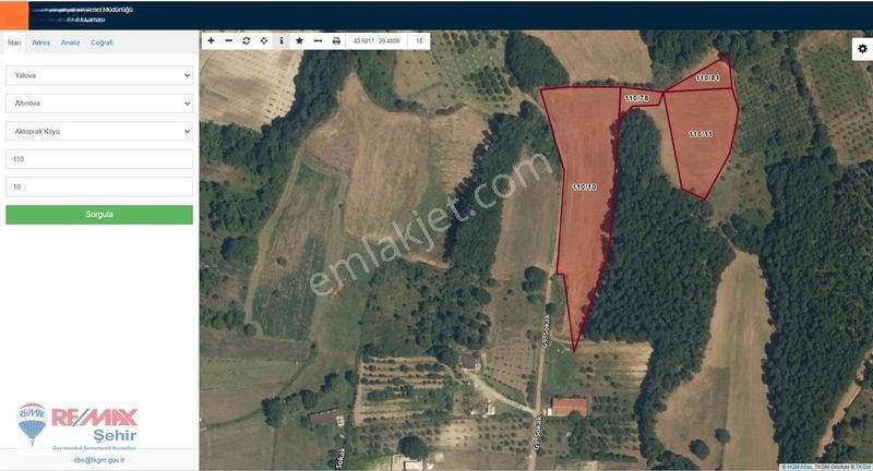 Yalova Altınova Aktoprak Köyünde 12.556m2 Satılık Tarla — fotoğraf 3