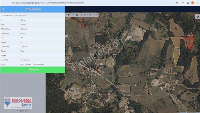 Yalova Altınova Aktoprak Köyünde 12.556m2 Satılık Tarla — fotoğraf 4