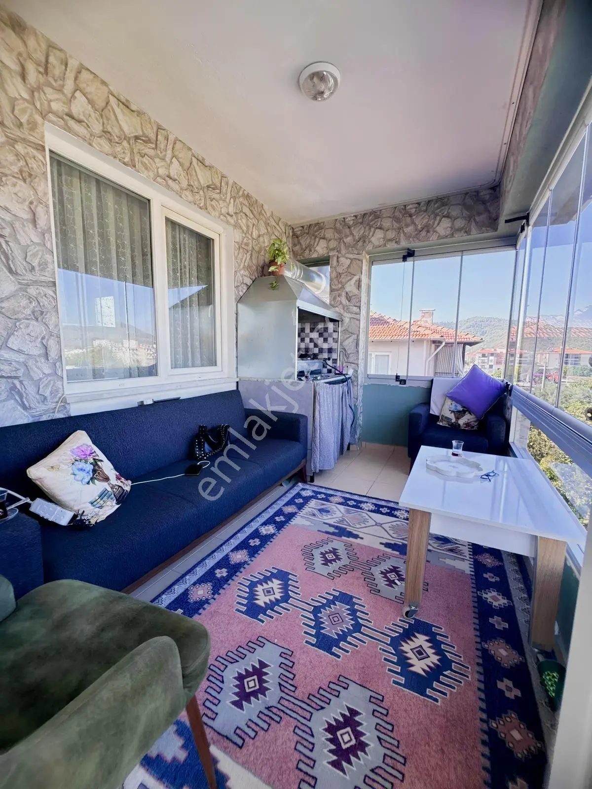 Ortaca Karaburunda 110 M² Kapalı Mutfak, Çift Balkonlu 2+1 — fotoğraf 19