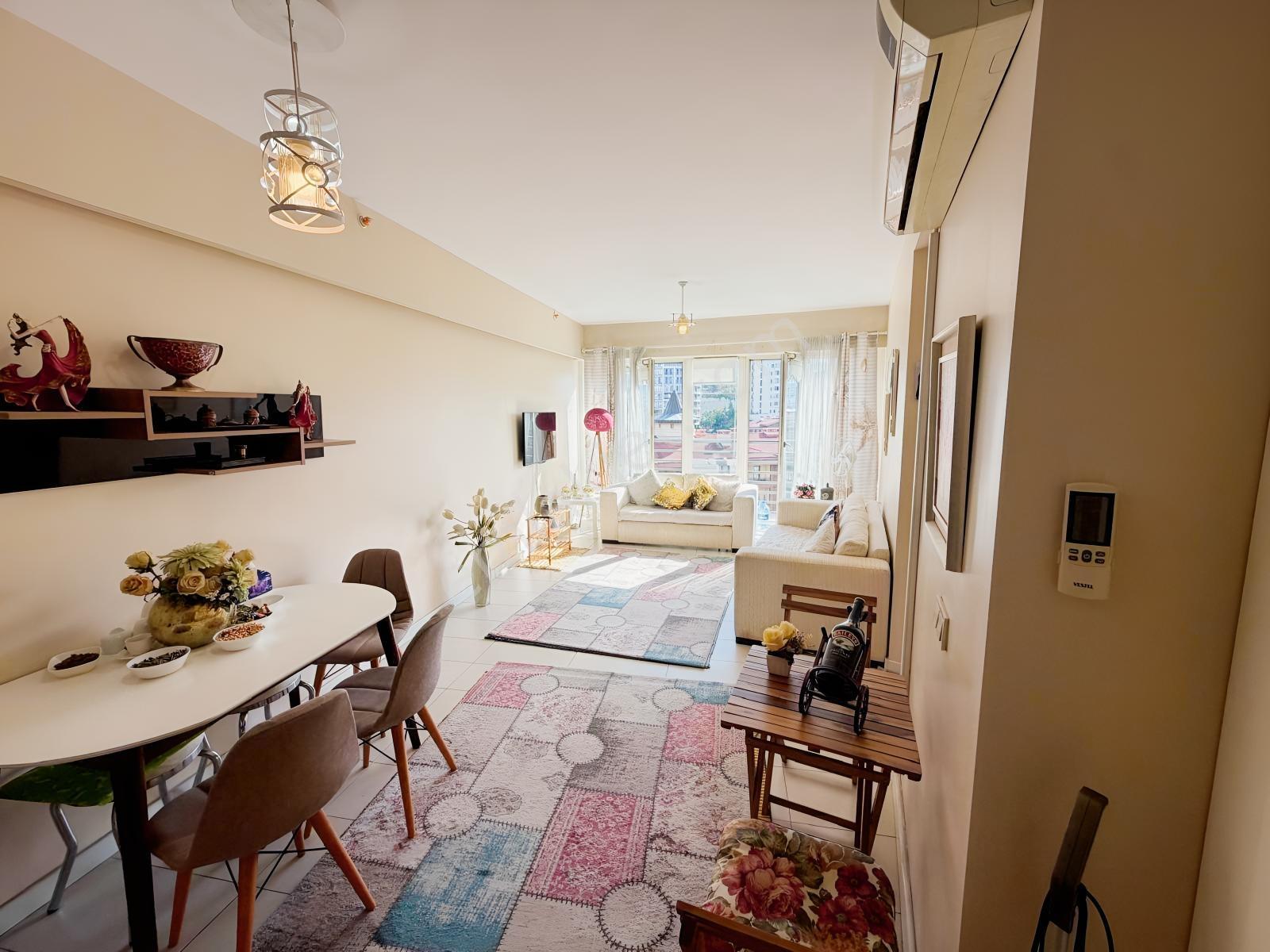 Bosphorus City'de 1+1 74 M2 Boydan Cam Full Manzaralı Boş — fotoğraf 6