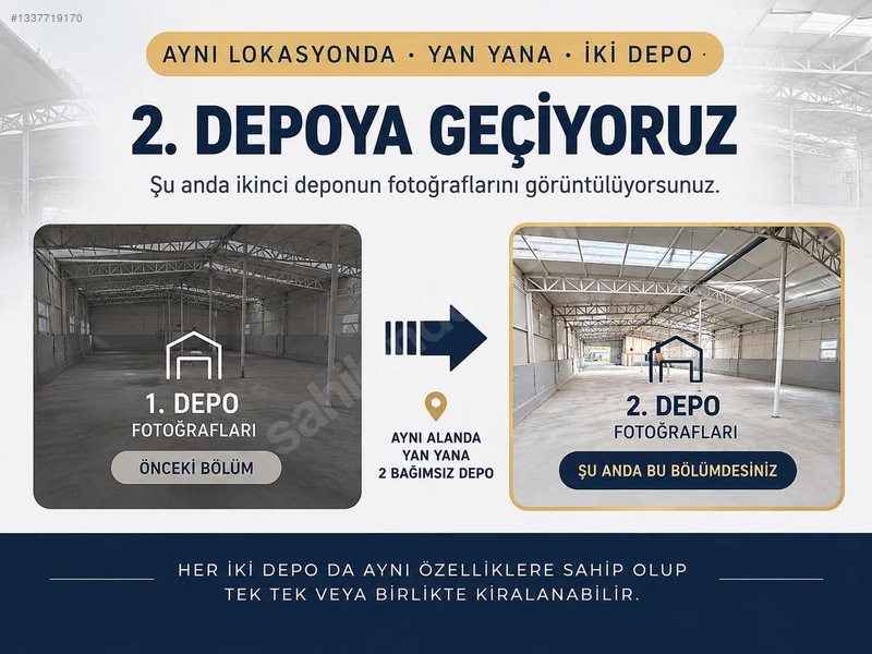 Fiyat 1hafta Geçerli Acil! Beyköy Osbye 1 Km|400 M² Kiralık Depo — fotoğraf 6