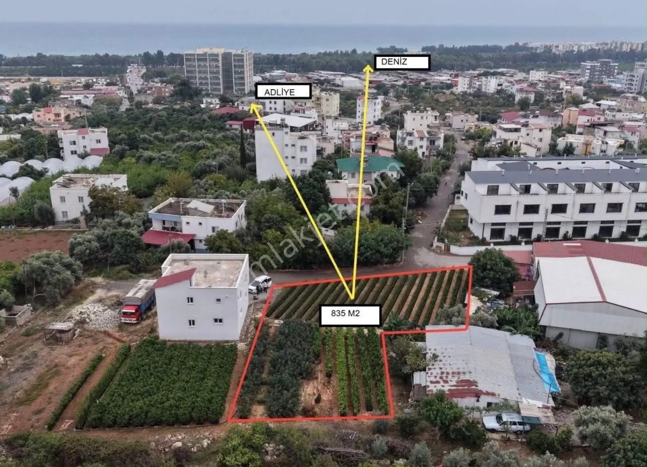 Mersin Erdemli Kargıcak'ta Satılık 835 M² Konut İmarlı Arsa — fotoğraf 3