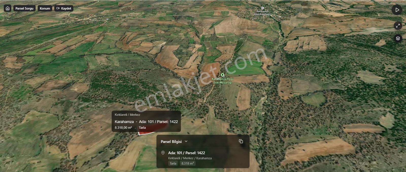 Karahamza'da Geleceğe Yatırım: 8.000 M² Satılık Değerli Tarla — fotoğraf 2