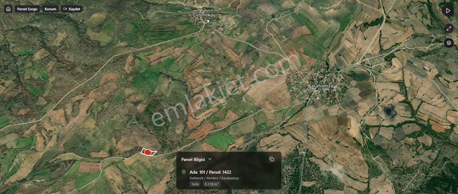 Karahamza'da Geleceğe Yatırım: 8.000 M² Satılık Değerli Tarla — fotoğraf 3