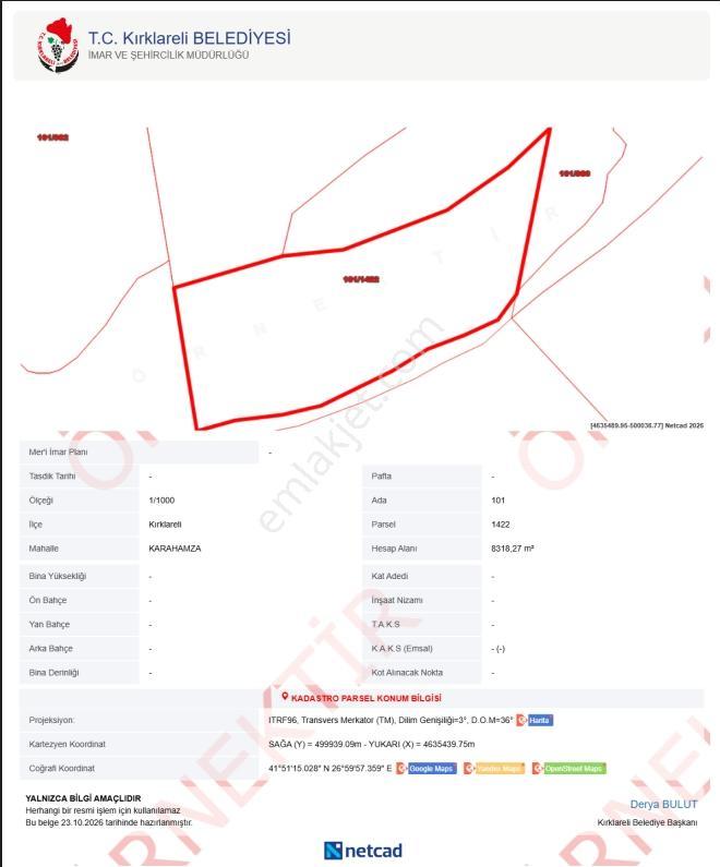 Karahamza'da Geleceğe Yatırım: 8.000 M² Satılık Değerli Tarla — fotoğraf 6