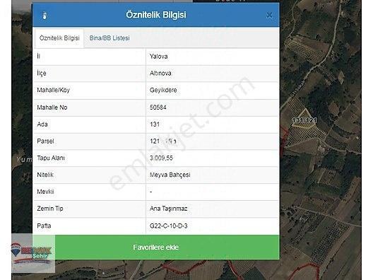 Remax Yalova'dan Altınova Geyikdere Köyü Satılık Meyve Bahçesi — fotoğraf 23