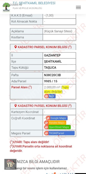 Yb Gayrimenkul Den Taşlıca Busem 250 M² 1/4 Hiseli Ticari Arsa — fotoğraf 8