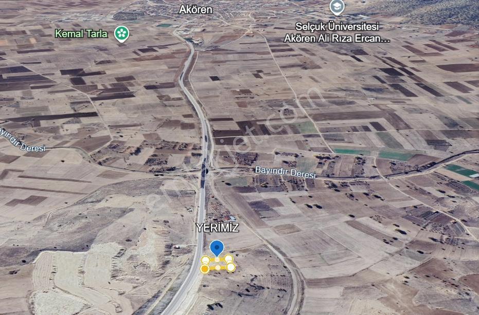 Konya Akören Yolu Üzerinde!!! Yola Cephe 1.785 M² Satılık Tarla