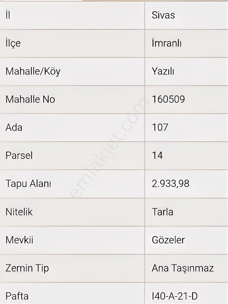 Karahan Emlaktan İmranlı Yazılı Köyünde 3 Dönüm Tarla Yatırımlık — fotoğraf 16