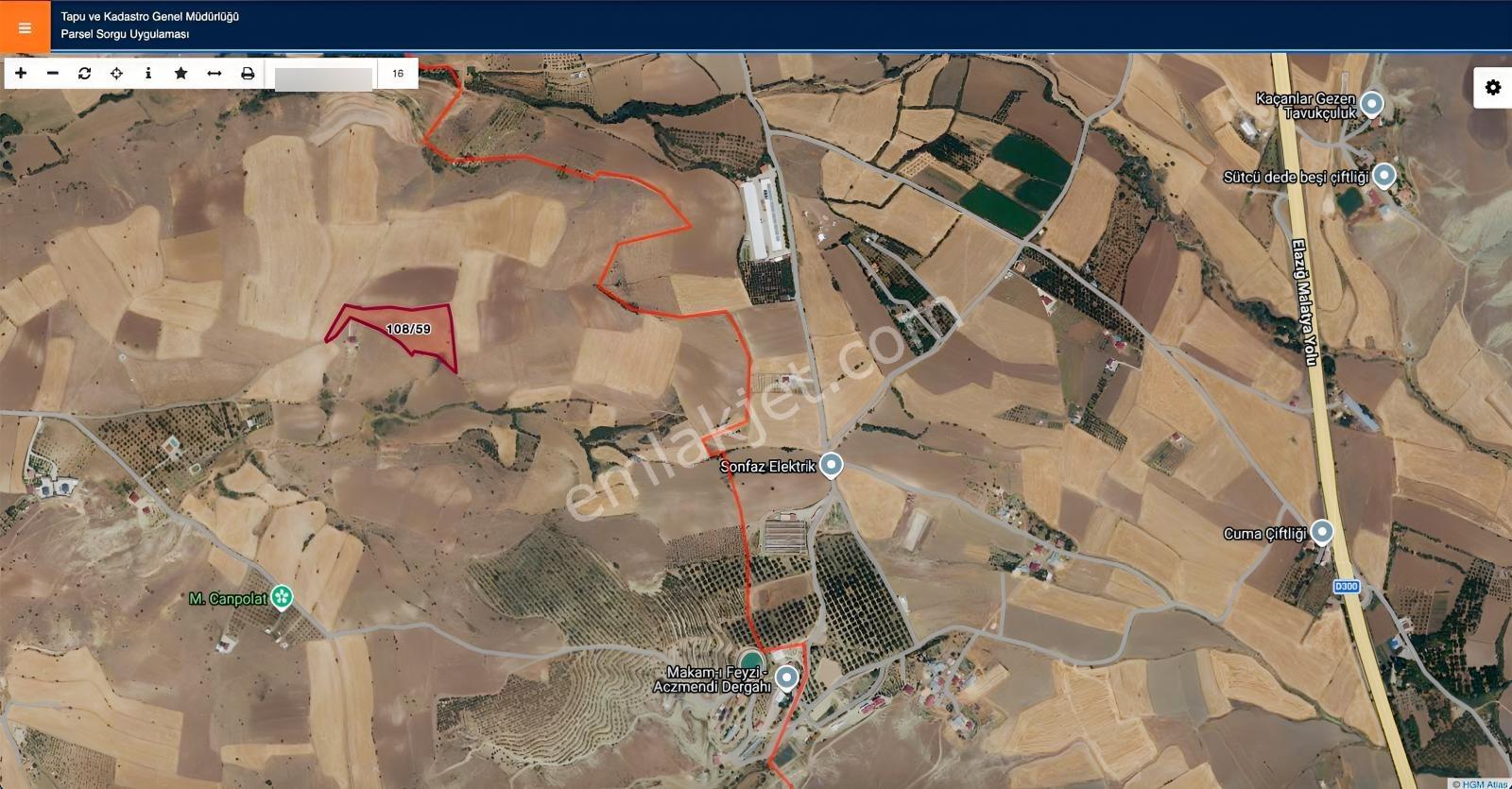 Elazığ Merkez Gözpınarı İyi Konumda 12.646 M2 Tek Tapu Değerli — fotoğraf 3