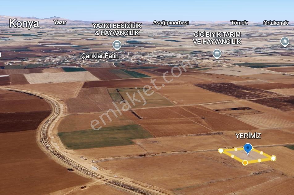 Konya Karaman Yolu Yakınında 3.447 M² Satılık Tarla