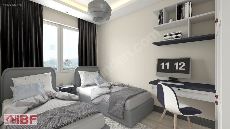 İbf | Büyük Balkonlu + Çift Banyo + Lw Wc + 160 M² 3+1 Daire — fotoğraf 16