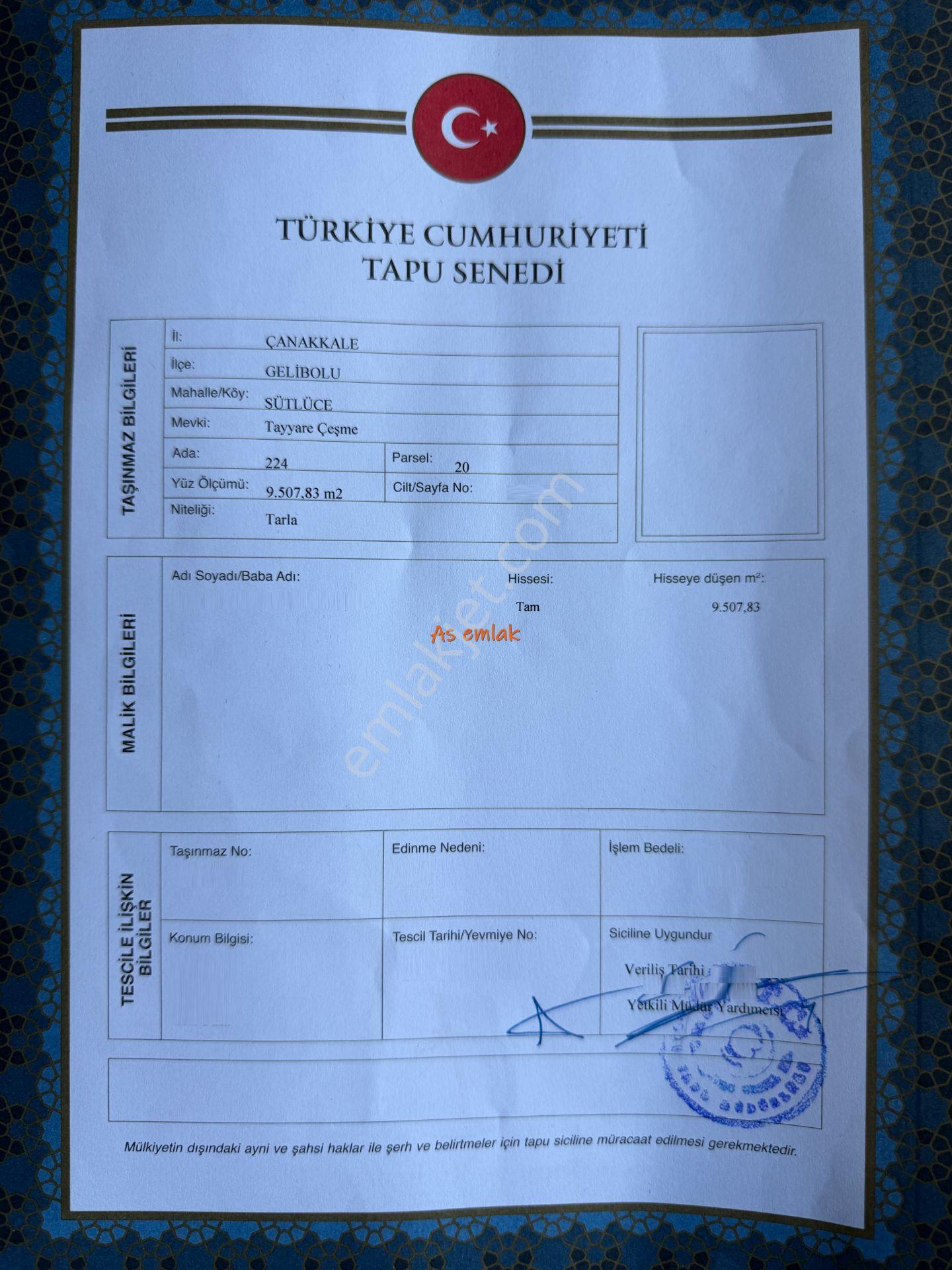Gelibolu Sütlüce'de Köprü Manzaralı,yola Cepheli 9507.83 M2 Arazi — fotoğraf 7