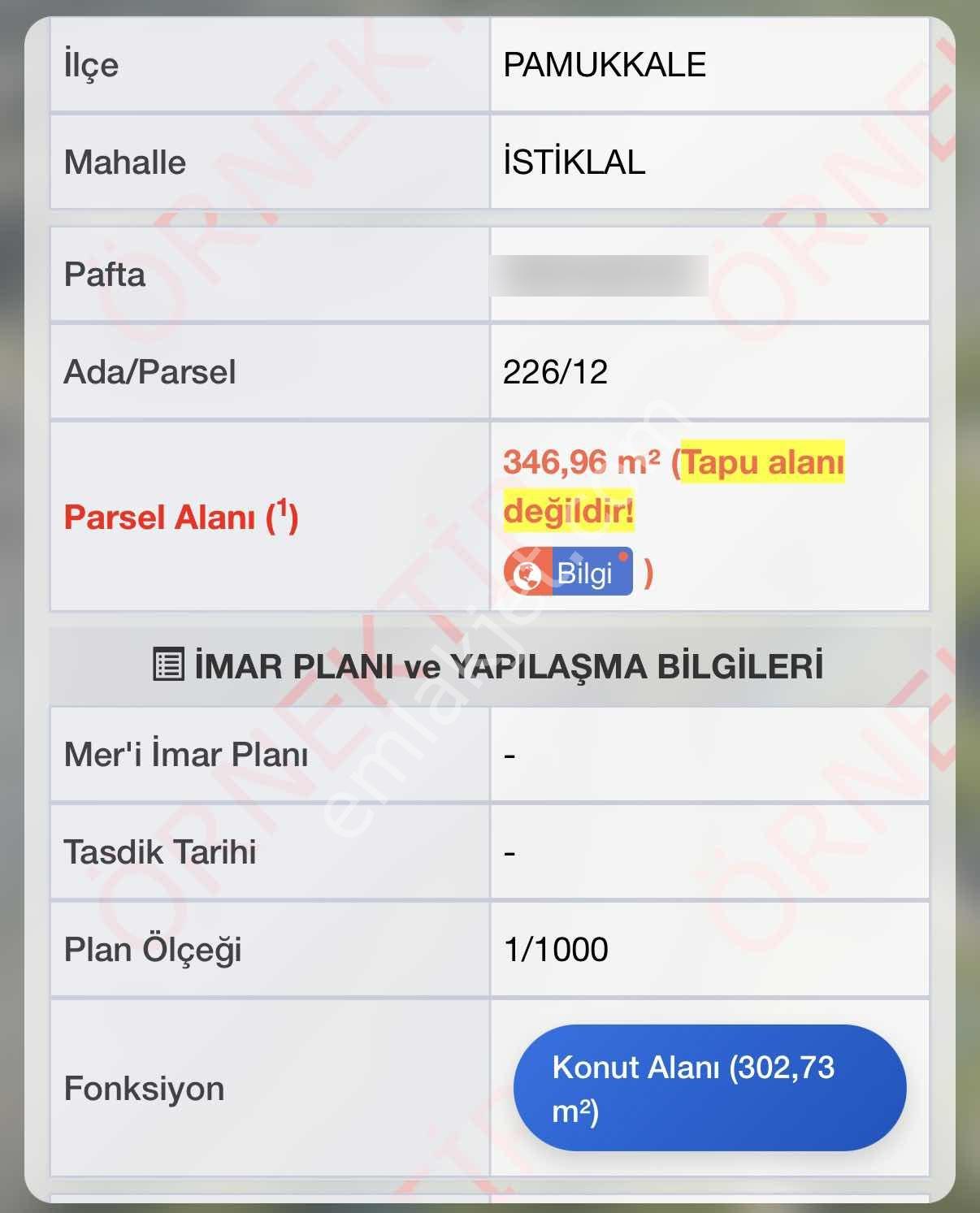 Denizli İstiklal Mahallesi Satılık Arsa — fotoğraf 2