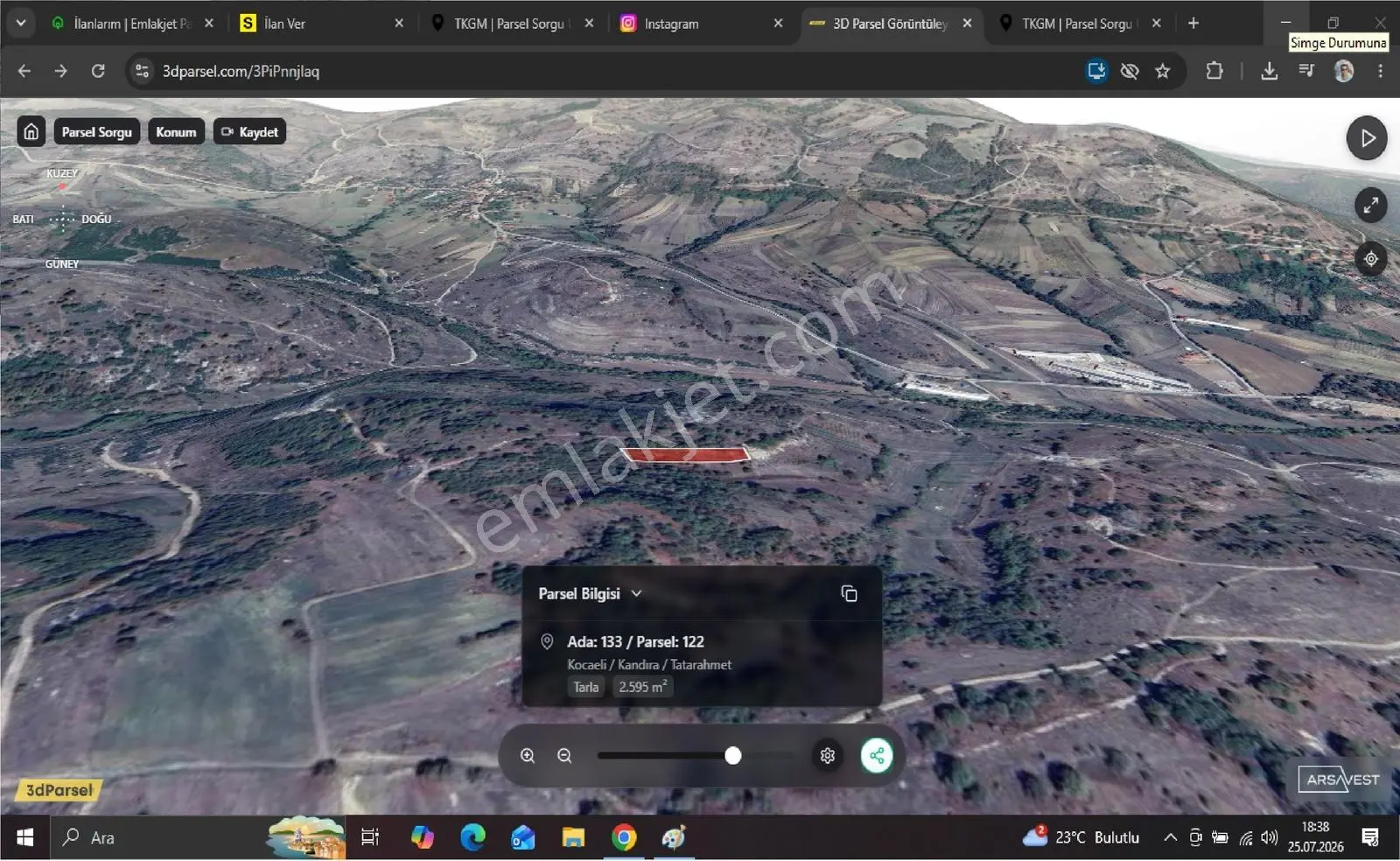 Kandıra Tatarahmet 2600 M2 Yatırımlık Acil Satılık Kelepir Arsa — fotoğraf 2