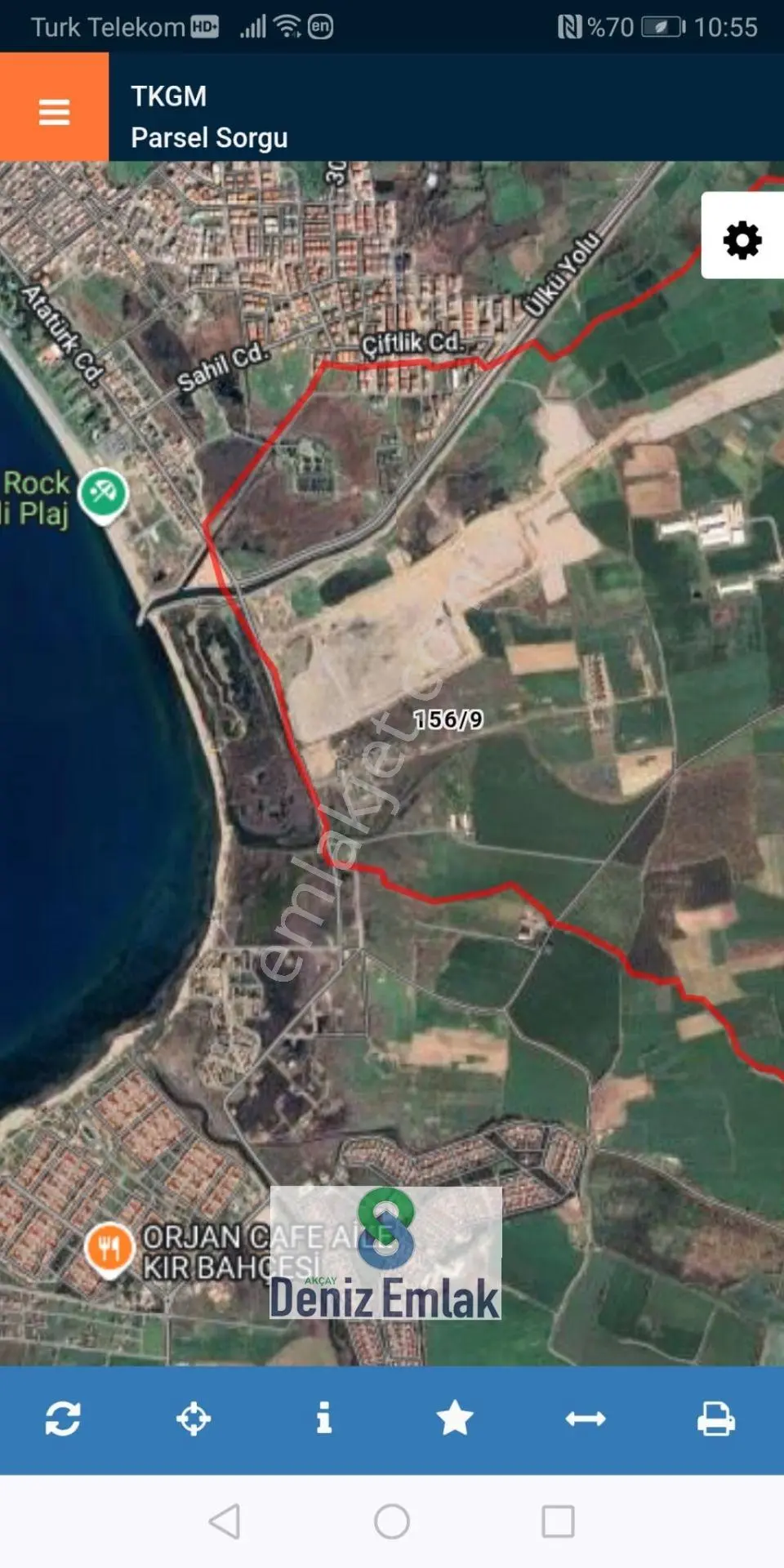 Denizden Çıkrıkçıda 328 M2 Denize 800 M Satılık Villa Arsası. — fotoğraf 3