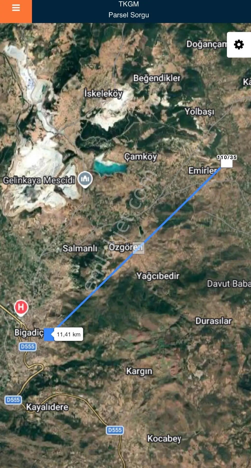 Balcity- Bigadiç Emirlerde 1.623 M2 Satılık Arazi — fotoğraf 8