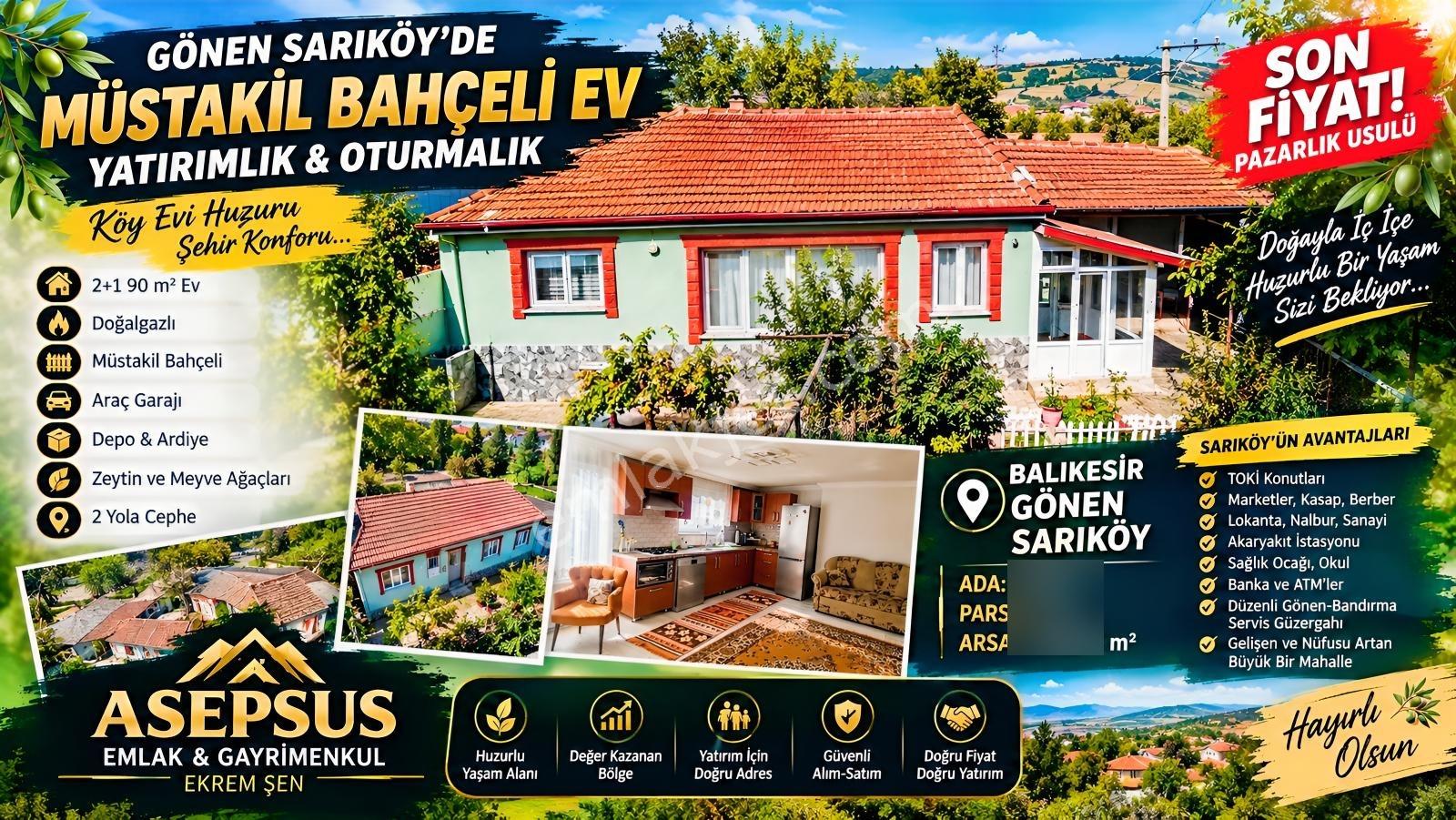 309 M² Bahçeli Müstakil Köy Evi Doğalgazlı 2 Yola Cephe Sarıköy — fotoğraf 4