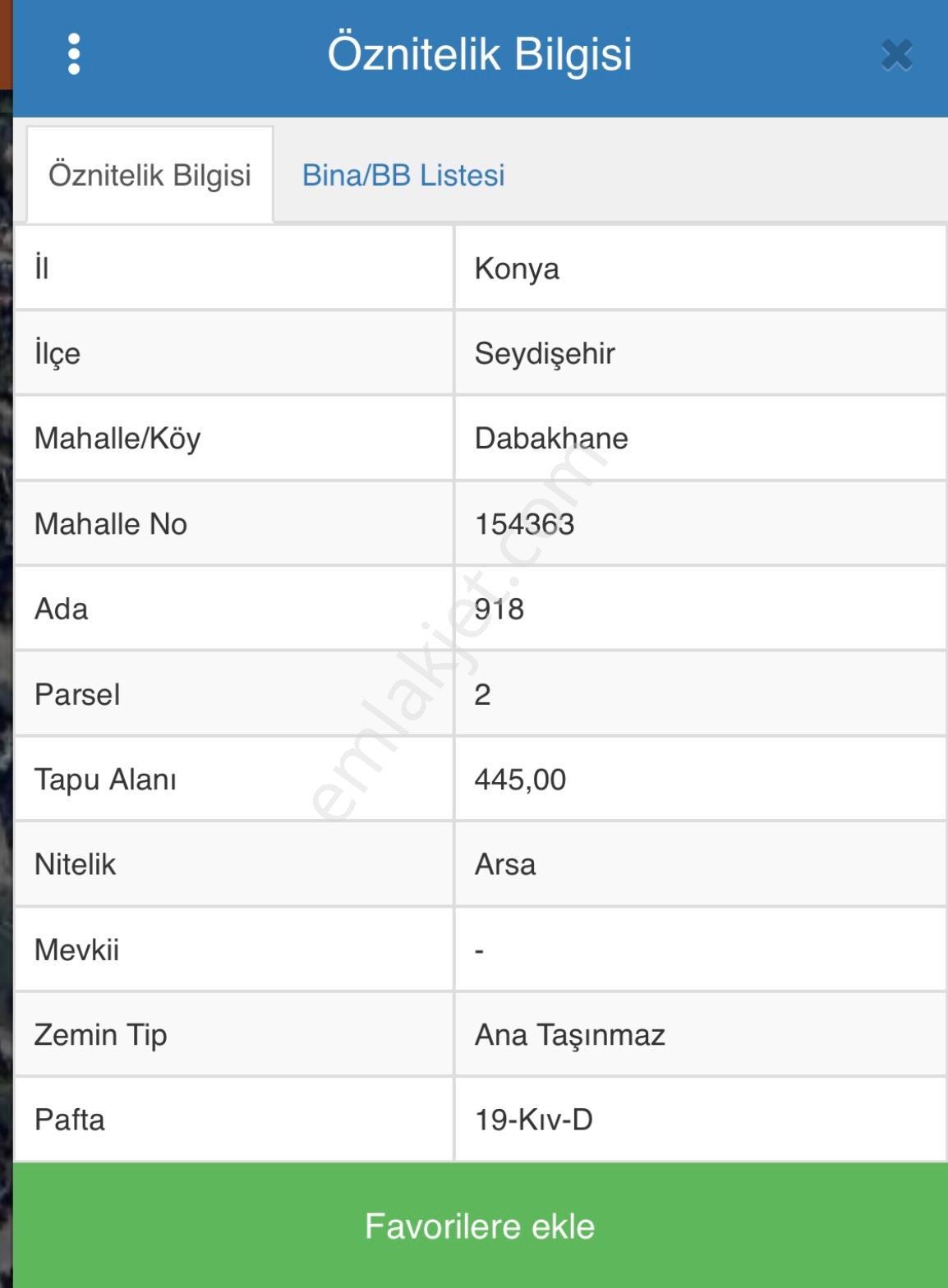Seydişehir Yenicami 445 M² Villa İmarlı Satılık Arsa — fotoğraf 3