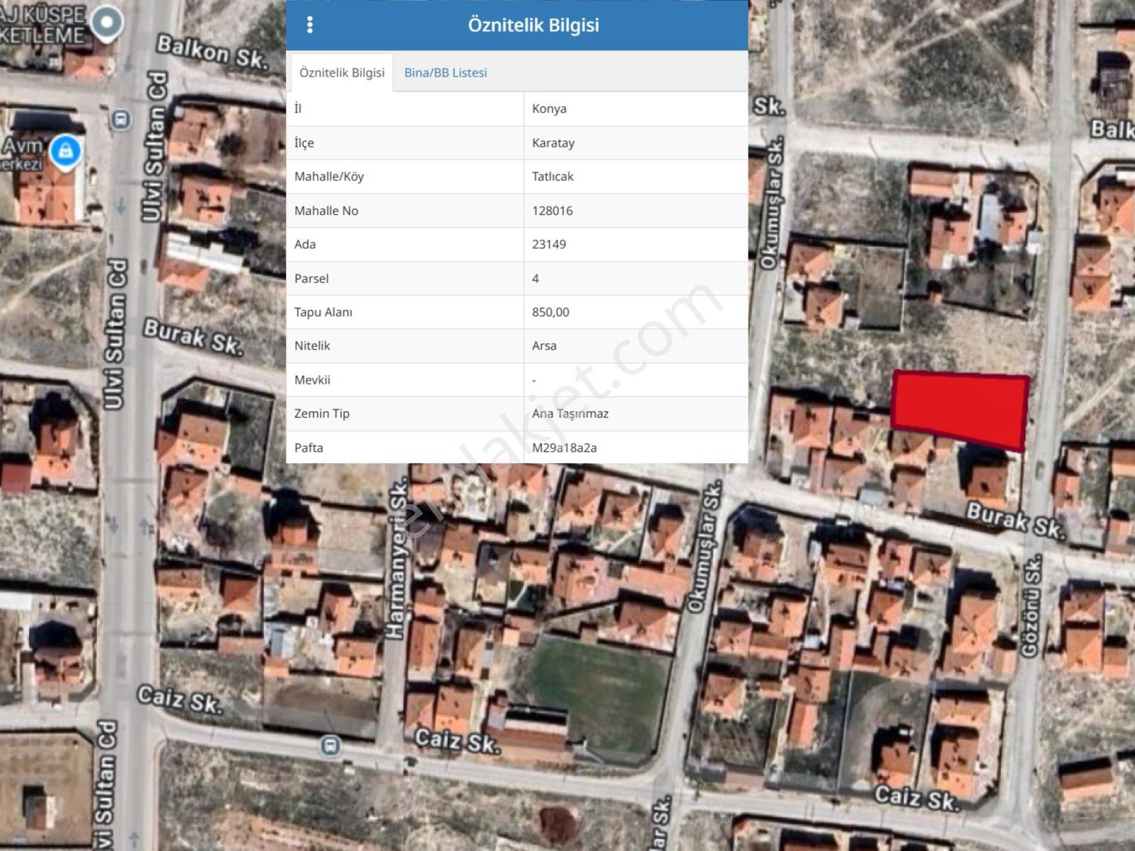 İşyapar'Dan Başak Mahallesinde 2 Kata İmarlı 850 M Müstakil Arsa