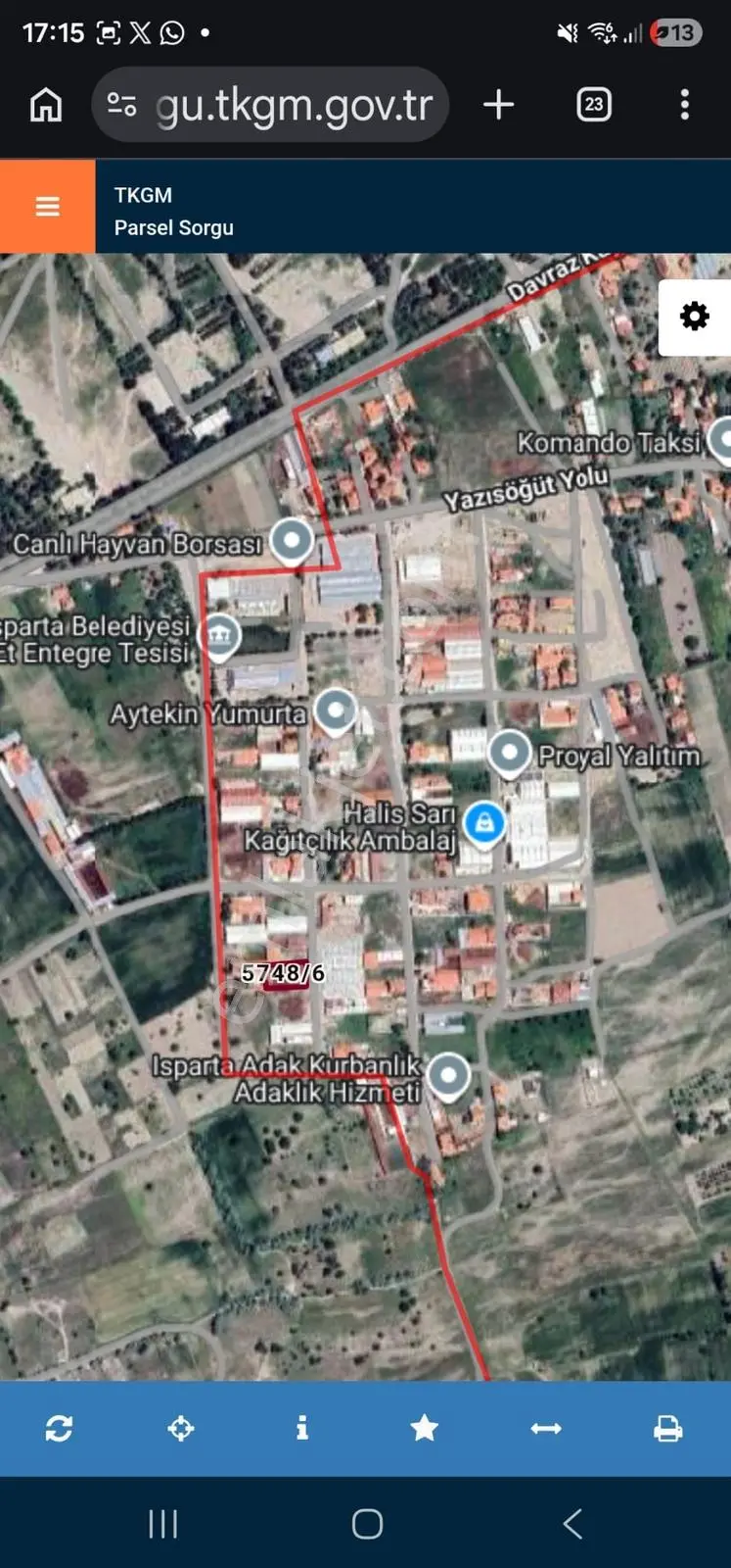 Isparta Yazısöğütte 990 M² Ticari Kullanıma Uygun Değerli Arsa — fotoğraf 3