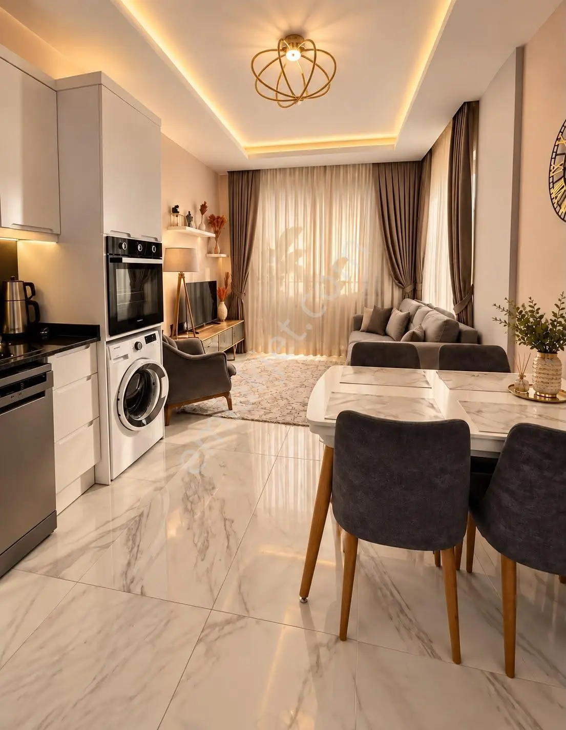 Alanya Kargıcak Mah. 1+1 Deniz Manzaralı Full Eşyalı Daire — fotoğraf 5