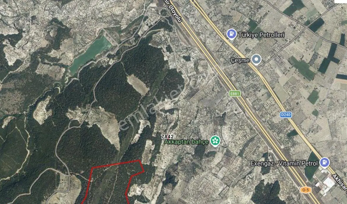 Kırkağaç Bakır'Da 268 M² Müstakil Tapulu, Satılık Zeytinli Tarla – 450.000 Tl