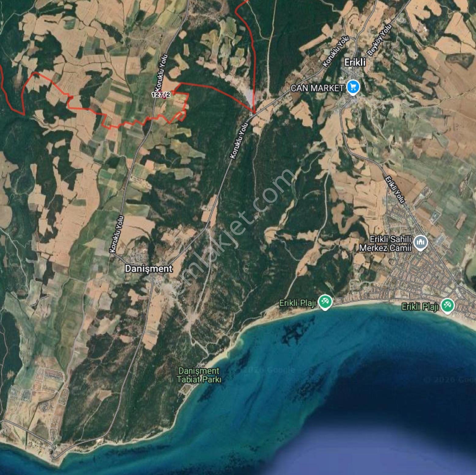 Arsambenim'den Erikli Plajına 5 Dk-asfalt Cepheli 3.832 M2 Tarla — fotoğraf 13